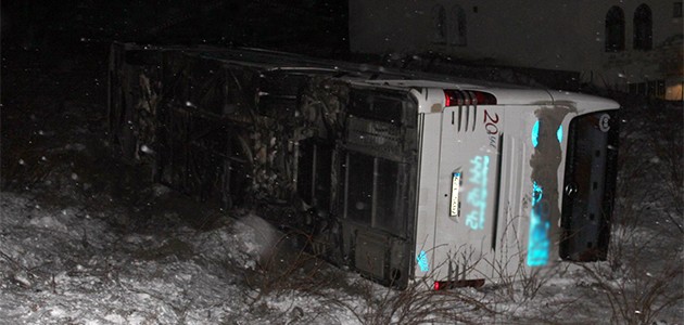 Konya’dan çıkan yolcu otobüsü devrildi: 21 yaralı