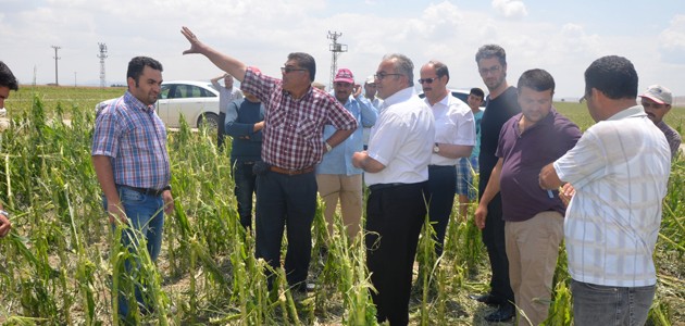 Başkan Yaka’dan, çiftçilere geçmiş olsun ziyareti