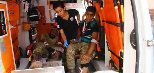 Yaralı 3 ÖSO mensubu Gaziantep’e getirildi