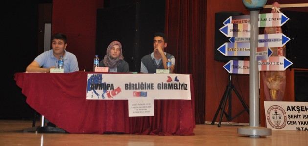 Akşehir’de “Haydi Konuş Bakalım“ münazara yarışması