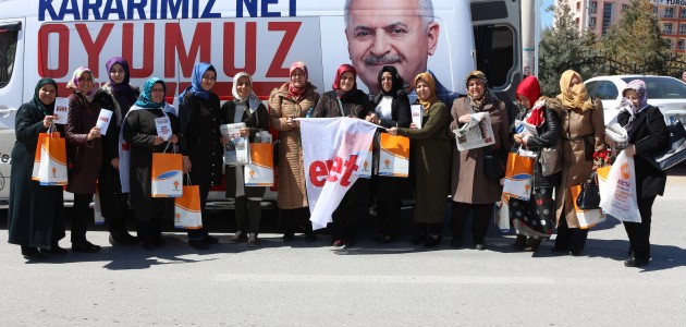Ak Parti Konya kadın kolları destek turunda