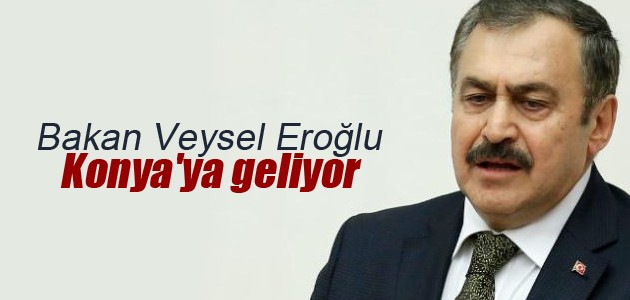Bakan Veysel Eroğlu Konya’ya geliyor