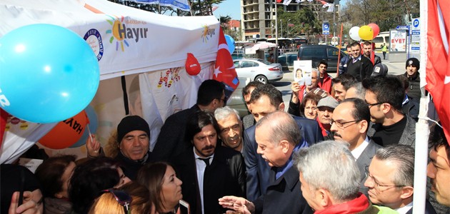 Erdoğan ’hayır’ çadırında ’evet’i anlattı