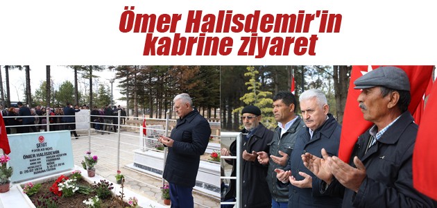 Başbakan Yıldırım, Ömer Halisdemir’in kabrini ziyaret etti
