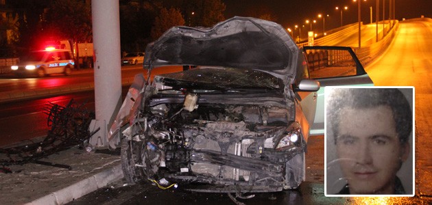 Konya’da otomobil yön levhası direğine çarptı: 1 ölü