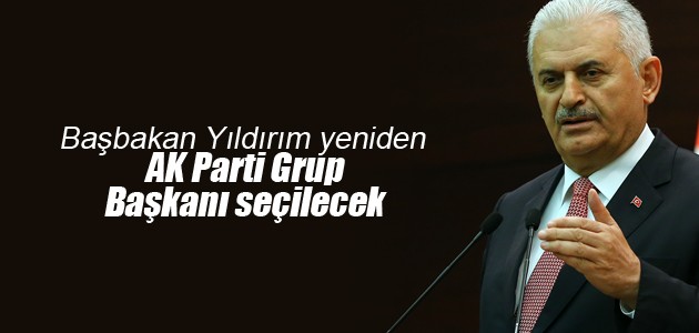 Başbakan Yıldırım yeniden AK Parti Grup Başkanı seçilecek