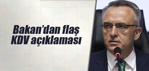 Maliye Bakanı Ağbal: KDV sistemi bu haliyle sürdürülebilir değil