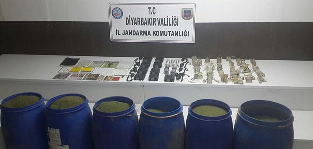 Diyarbakır’da çok sayıda mühimmat ve uyuşturucu madde ele geçirildi