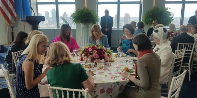 Emine Erdoğan, Melania Trump’ın yemek davetine katıldı