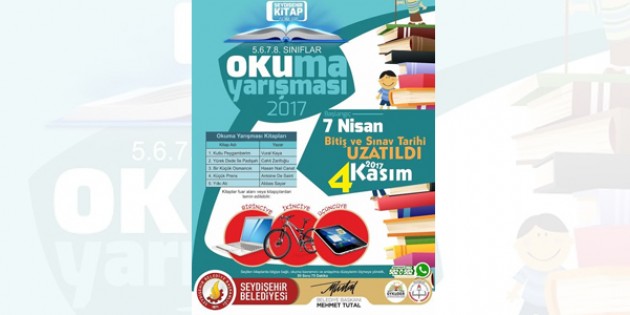 Seydişehir’de kitap okuma yarışması başvuruları 4 Kasım’da sona erecek
