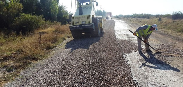 Seydişehir’de yol asfaltlama çalışmaları