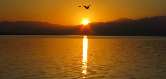 Beyşehir Gölü’nde gün batımı