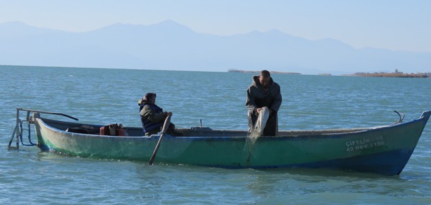 Konyalı balıkçı çift 30 yıldır birlikte “Vira bismillah“ diyor