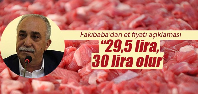 Fakıbaba’dan et fiyatı açıklaması