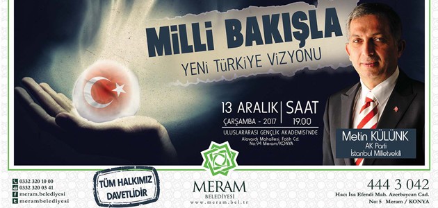 Metin Külünk, Konya’da konferans verecek