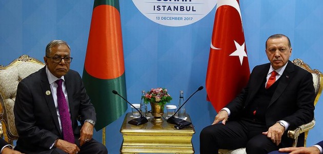 Cumhurbaşkanı Erdoğan, Bangladeş Cumhurbaşkanı Hamid ile görüştü