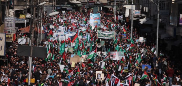 Ürdün’deki Kudüs gösterisinde “Erdoğan sloganları“