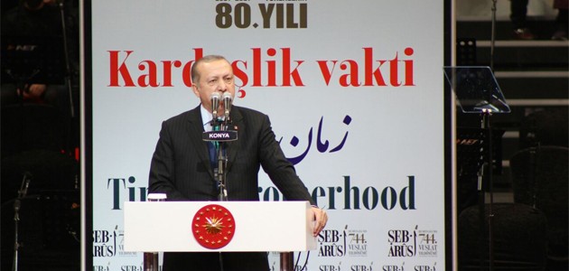 Erdoğan Şeb-i Arus programında konuştu: Bir olursak kimse bize diz çöktüremez