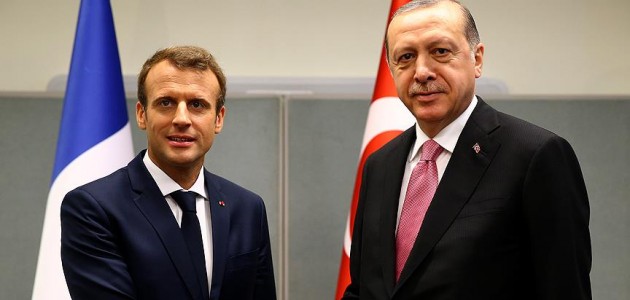 Erdoğan ile Macron ’Zeytin Dalı Harekatı’nı görüştü