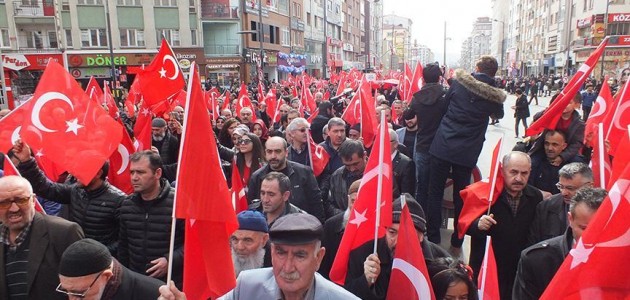 Sivas’ta Zeytin Dalı Harekatı’na destek yürüyüşü
