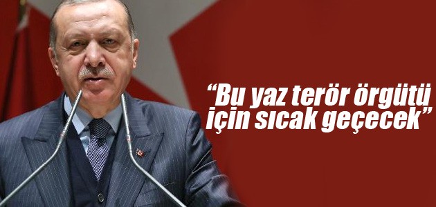 Erdoğan: Bu yaz terör örgütü için sıcak geçecek