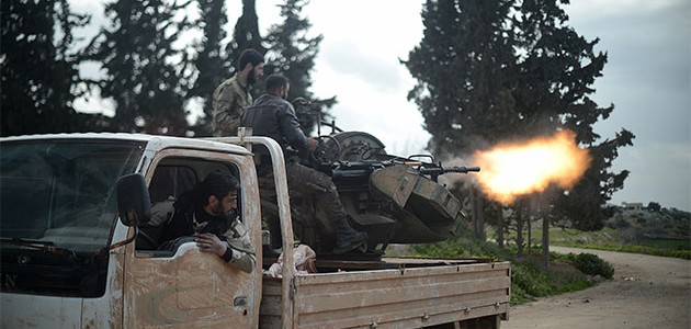 TSK ve ÖSO Afrin’de sivilleri hedef alan terör mevzilerini imha etti