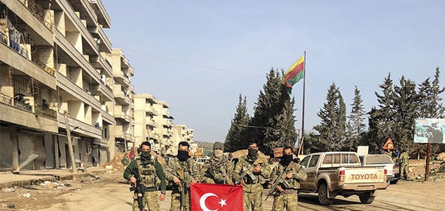 Afrin’e Türk bayrağı!