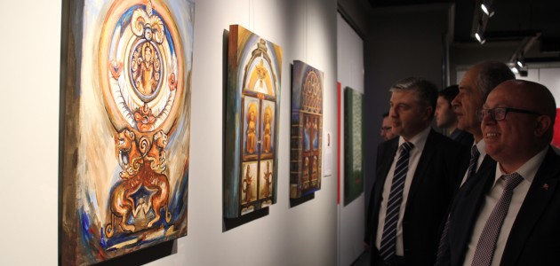 MEDAŞ Sanat Galerisinde karma resim sergisi açıldı