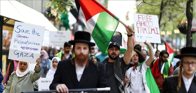 Chicago’da ’Filistin’e destek’ yürüyüşü