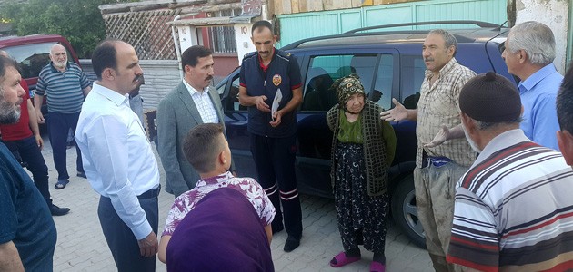 Başkan Altay, yağışta evleri zarar gören vatandaşları ziyaret etti