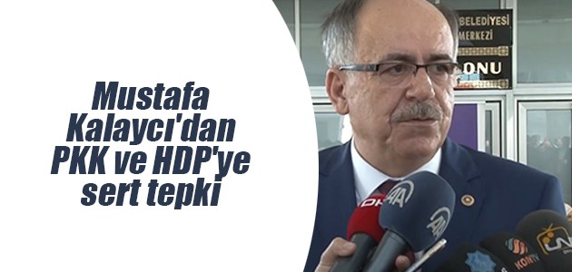 Mustafa Kalaycı’dan PKK ve HDP’ye sert tepki