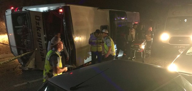 Sertavul Geçidi’nde devrilen otobüsün şoförü tutuklandı