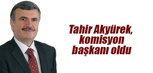 Tahir Akyürek, komisyon başkanı oldu