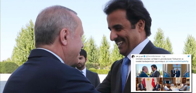 Katar Emiri Al Sani: Türkiye’nin ve oradaki kardeşlerimizin yanındayız