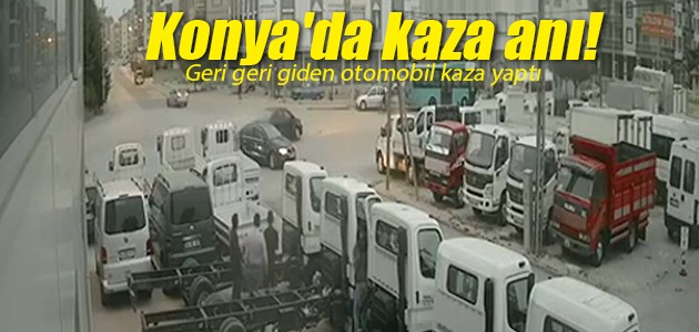 Konya’da kaza anı!