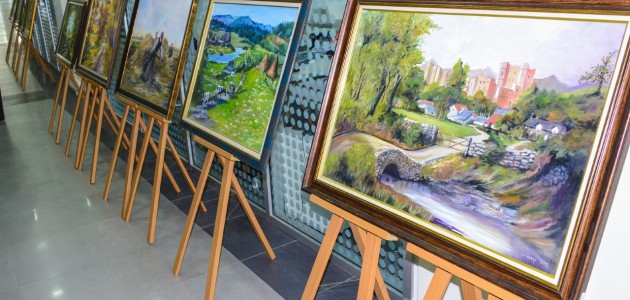 Meram Belediyesi’nde yağlı boya resim sergisi açıldı