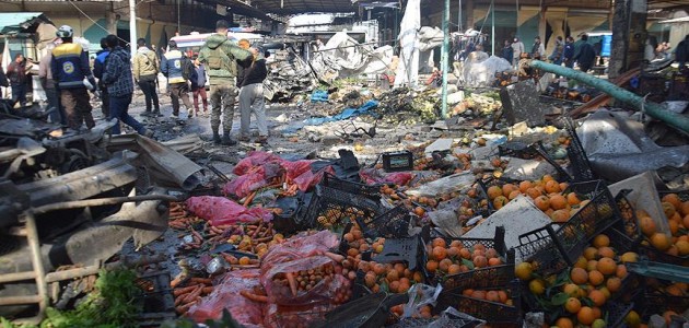 Afrin’de pazar yerine terör saldırısı: 4 ölü