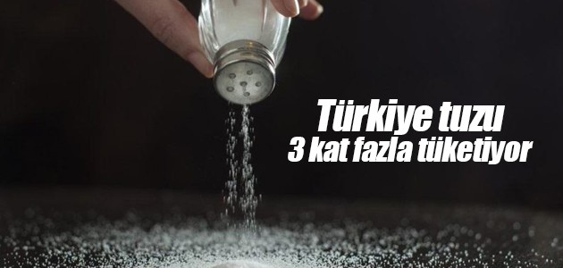 Türkiye tuzu 3 kat fazla tüketiyor