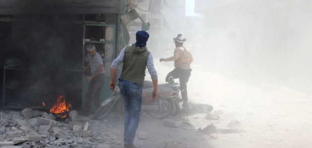 İdlib’de iftardan önce hava saldırısı : 2 ölü, 11 yaralı
