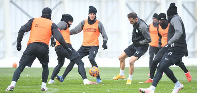  Konyaspor, Yeni Malatyaspor maçı hazırlıklarını sürdürdü 