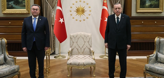 Cumhurbaşkanı Erdoğan, Kazakistan Başbakan Yardımcısı ve Dışişleri Bakanı Tileuberdi’yi kabul etti