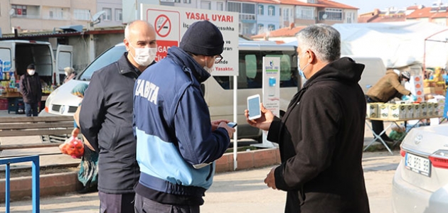  Beyşehir'de zabıtadan koronavirüs denetimi