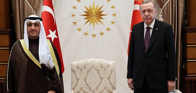  Cumhurbaşkanı Erdoğan, Kuveyt Dışişleri Bakanı El-Sabah'ı kabul etti