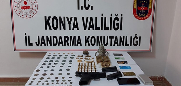  Konya'da tarihi eser operasyonu: 5 gözaltı   
