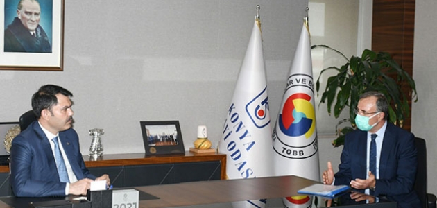 KSO Başkanı Kütükcü, Bakan Kurum’dan Konya OSB’ye destek istedi