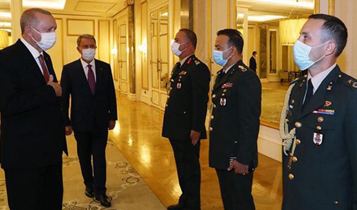 Cumhurbaşkanı Erdoğan, Azerbaycan Görev Grubu’ndaki askerleri kabul etti