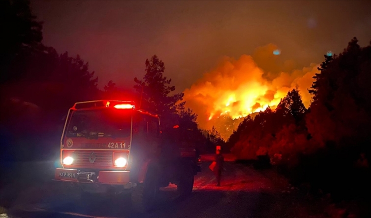Akseki'deki orman yangınında 1 kişi hayatını kaybetti
