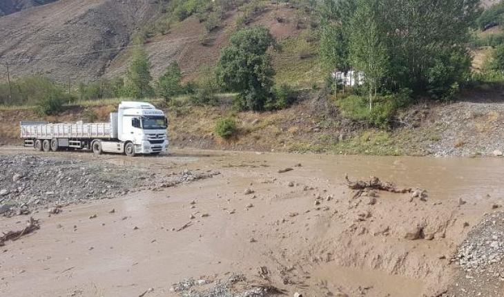 Bingöl'de sel: Yedisu-Karlıova yolu ulaşıma kapandı