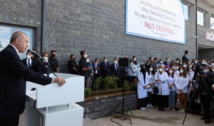 Cumhurbaşkanı Erdoğan Rize'de fakülte açılışına katıldı