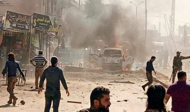 Afrin’de PKK/YPG’den bomba yüklü araçla saldırı